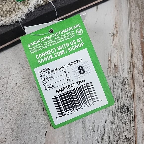 NWT Sanuk Chiba tan size 8 - Picture 3 of 3